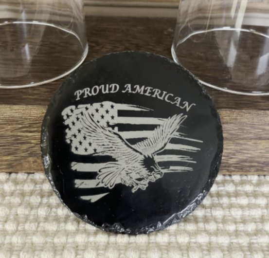How to engrave on slate coasters?
