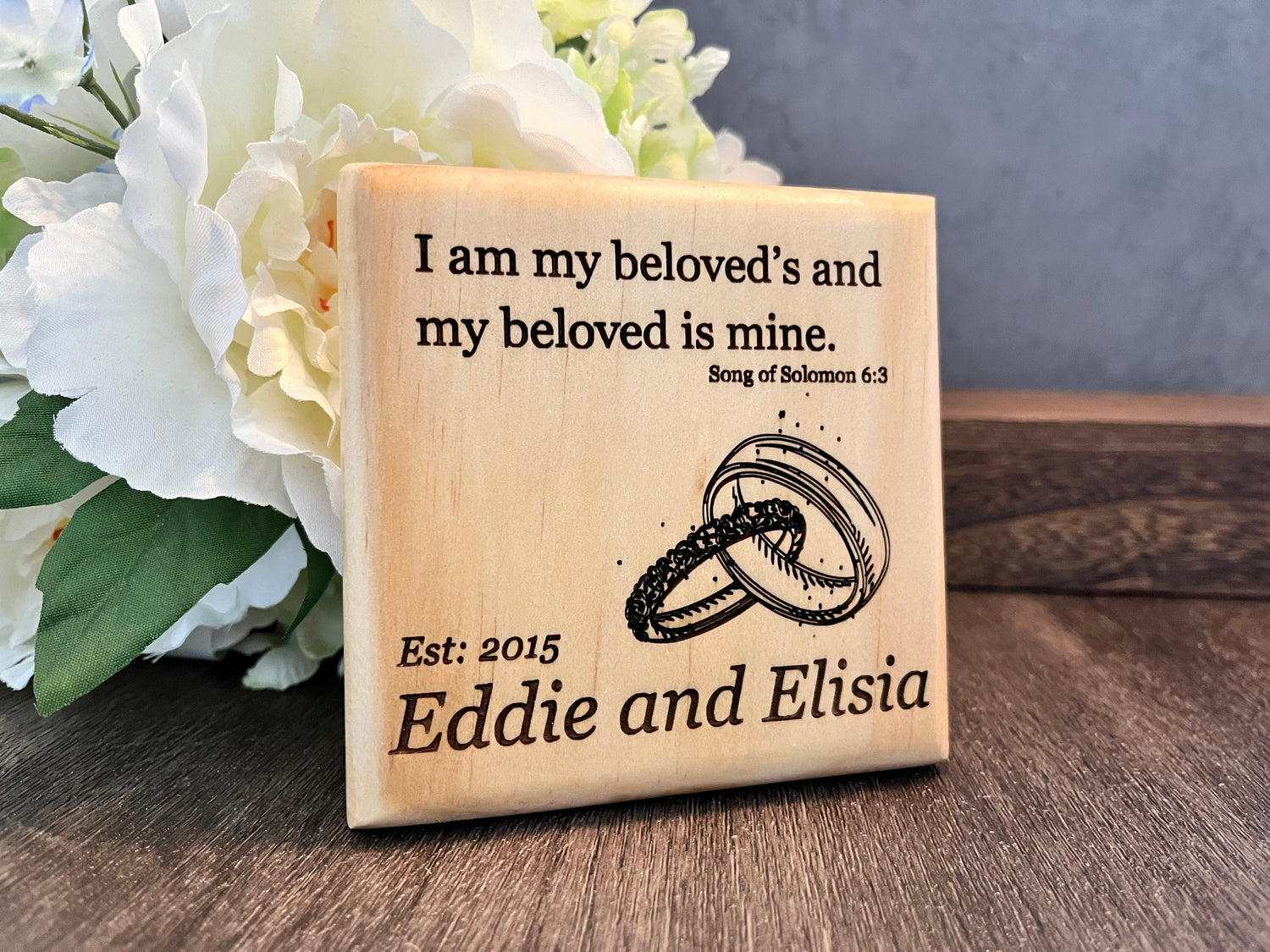 Laser Engraved Wooden Coasters: The Perfect Personalized Wedding or Anniversary Gift