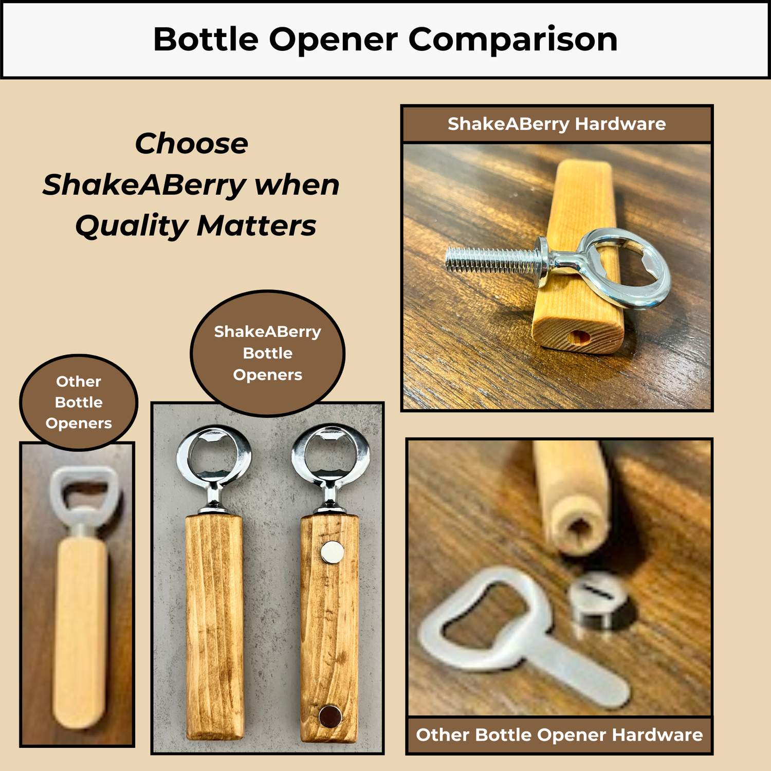 Bottle Opener Personalized – Handcrafted Wooden Bottle Opener – Law Enforcement Gift - Lieutenant Gift - Detective Gift