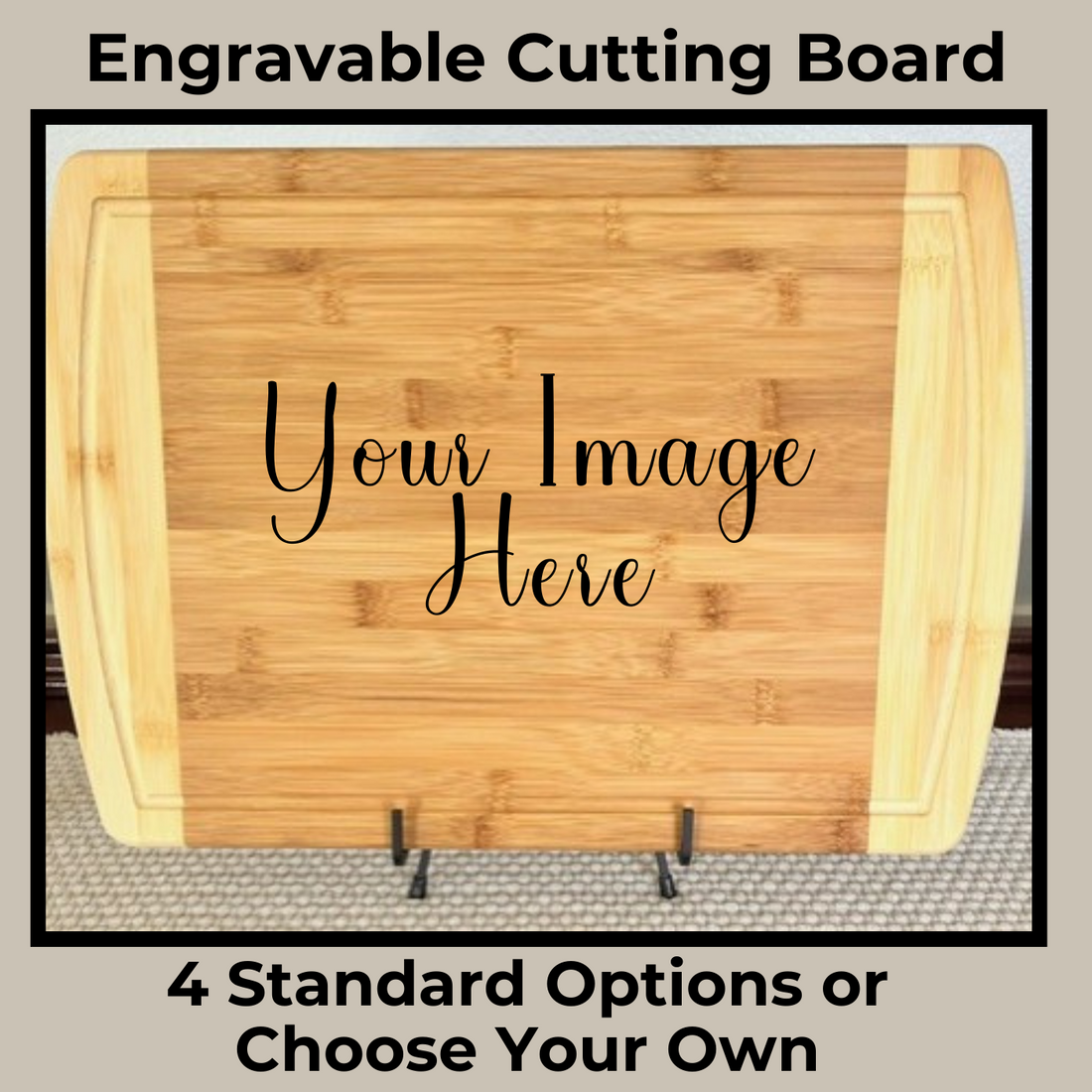 XL Cutting Board Engraved Bamboo Cutting Board