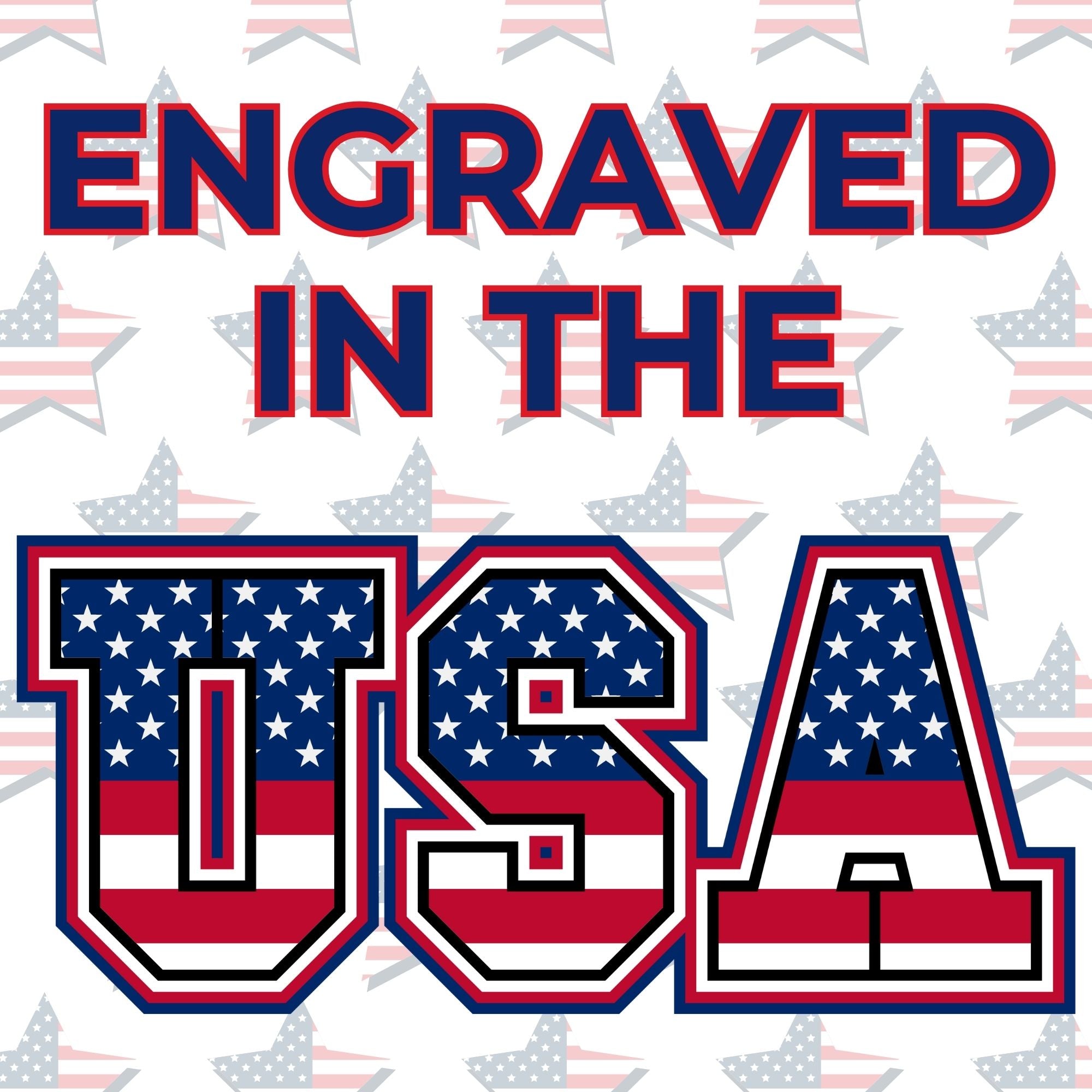 Image showing that we proudly engrave our wooden spoons in the USA.