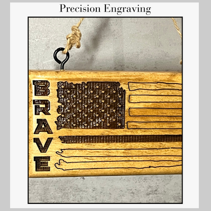 Engraved Sign - Brave First Responder