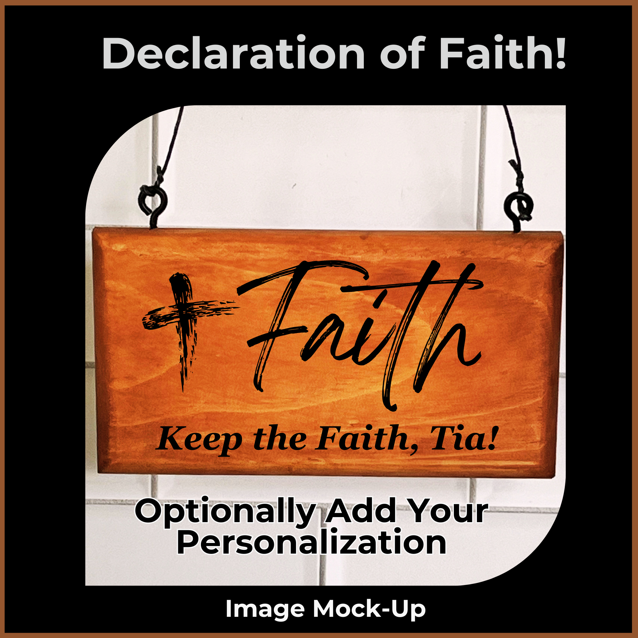 Engraved Sign - Faith