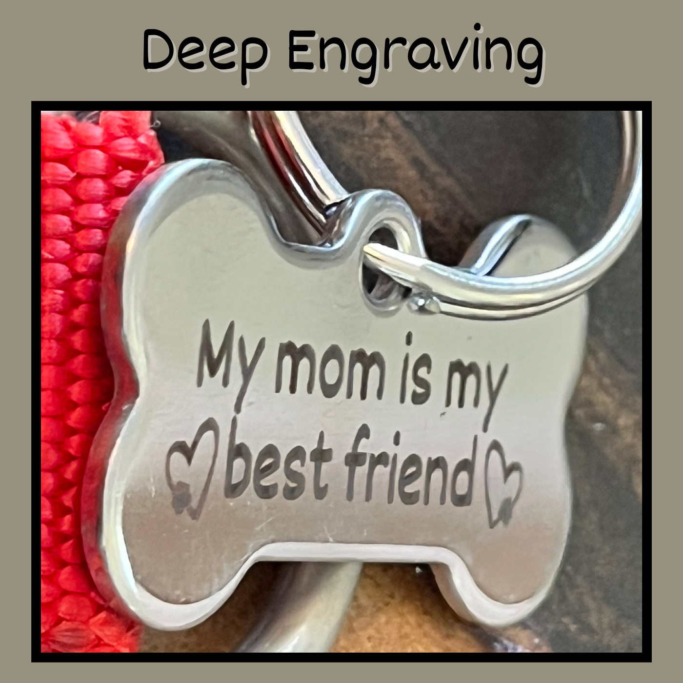 Deep Engraved Dog Tag Deep Engraved Cat Tag Personalized Tag for Pet