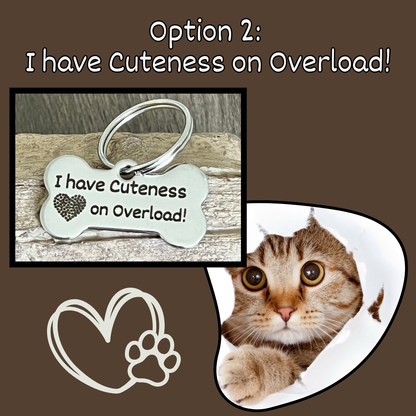 Deep Laser Engraved Pet Tag for Dog or Cat Personalized Pet Tags Custom Pet Tags