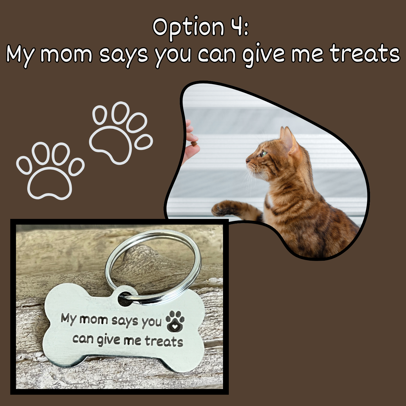 Deep Laser Engraved Pet Tag for Dog or Cat Personalized Pet Tags Custom Pet Tags