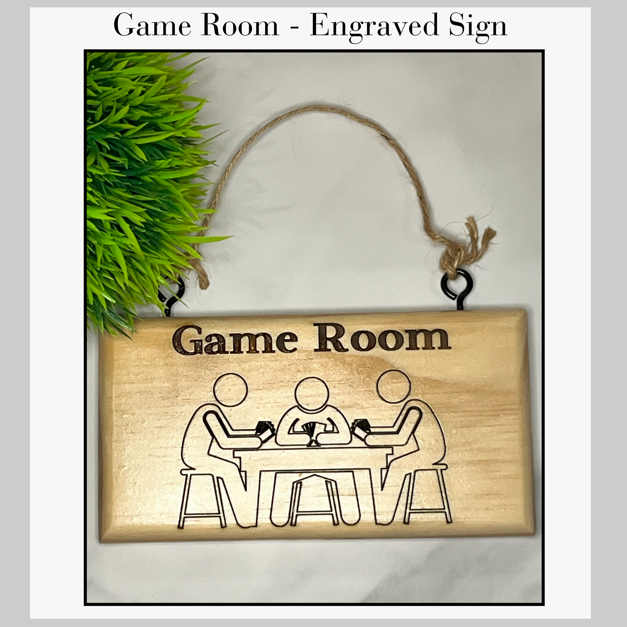 Engraved Sign - Game Room