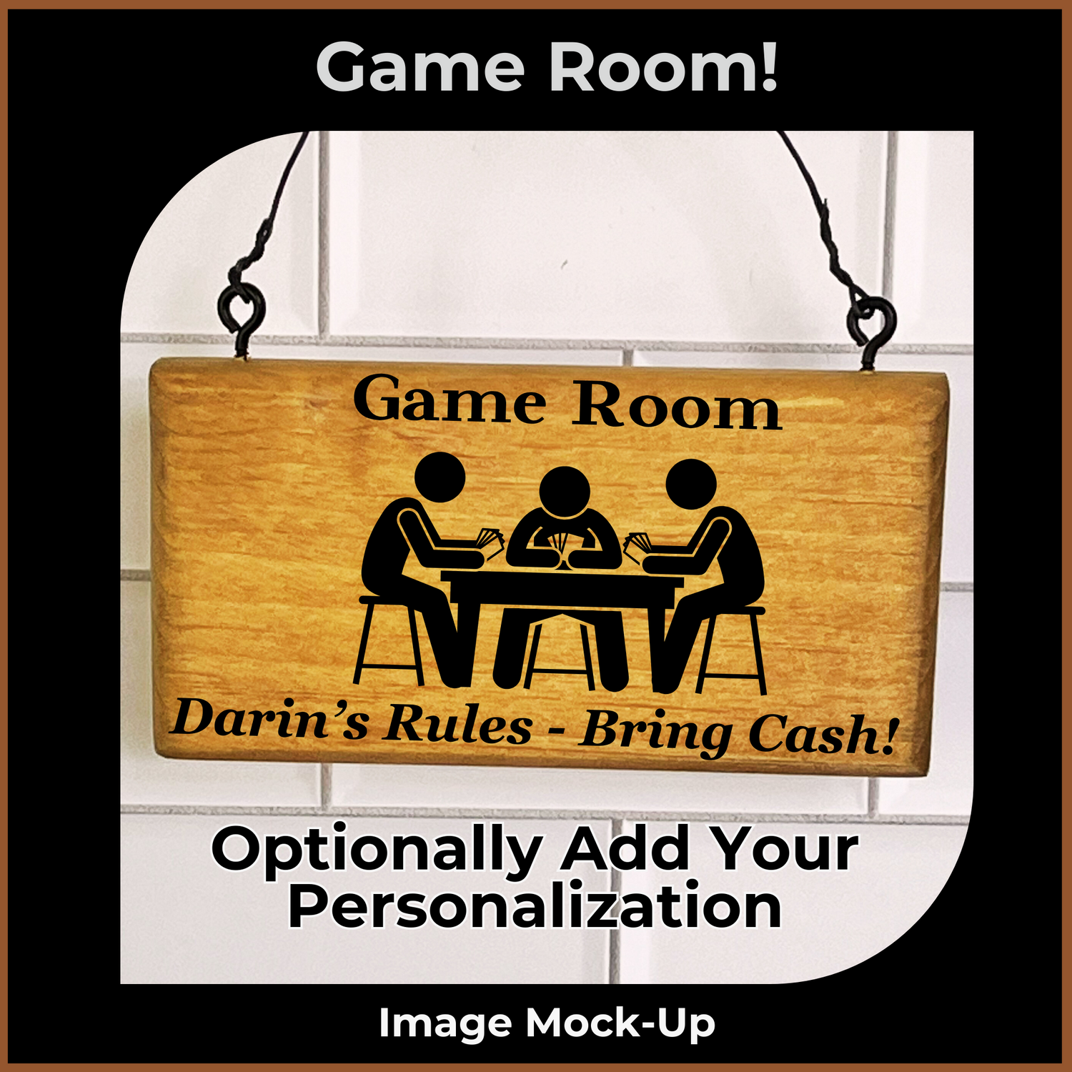 Engraved Sign - Game Room