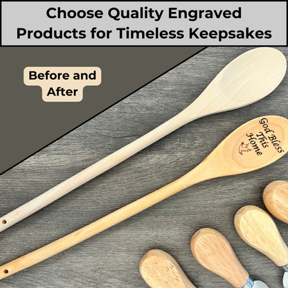 Customized Wooden Spoon Engraved Spoon Gift