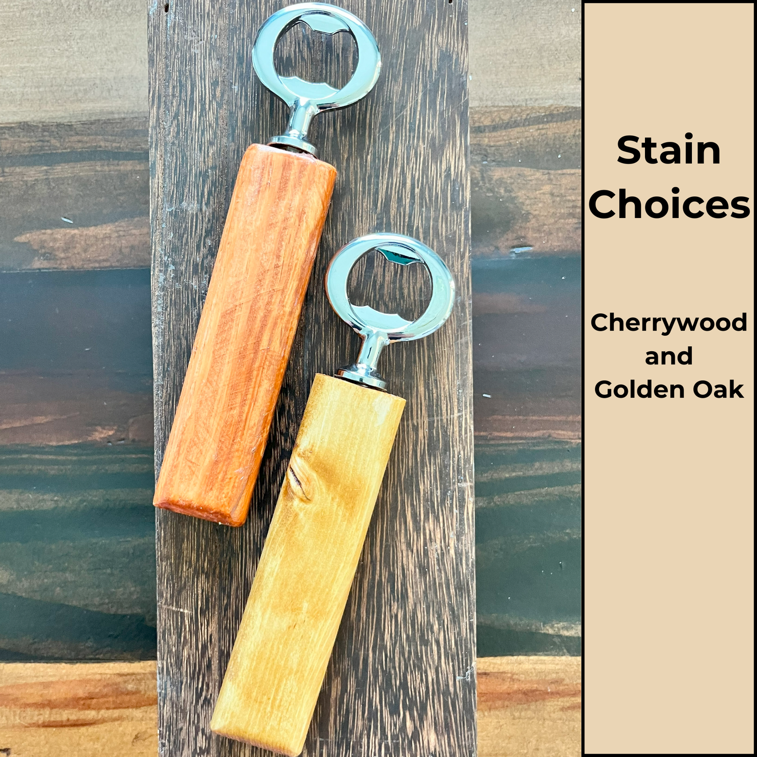 Handcrafted Wooden Bottle Opener – Customizable, Magnetized, and Wedding Favor