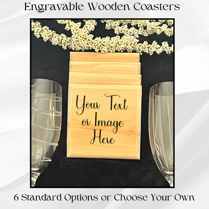 Engravable Wood Coasters