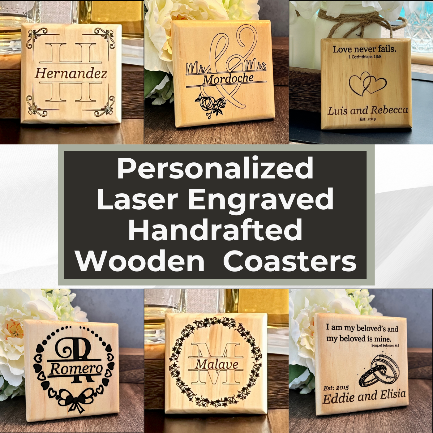 Engravable Wood Coasters