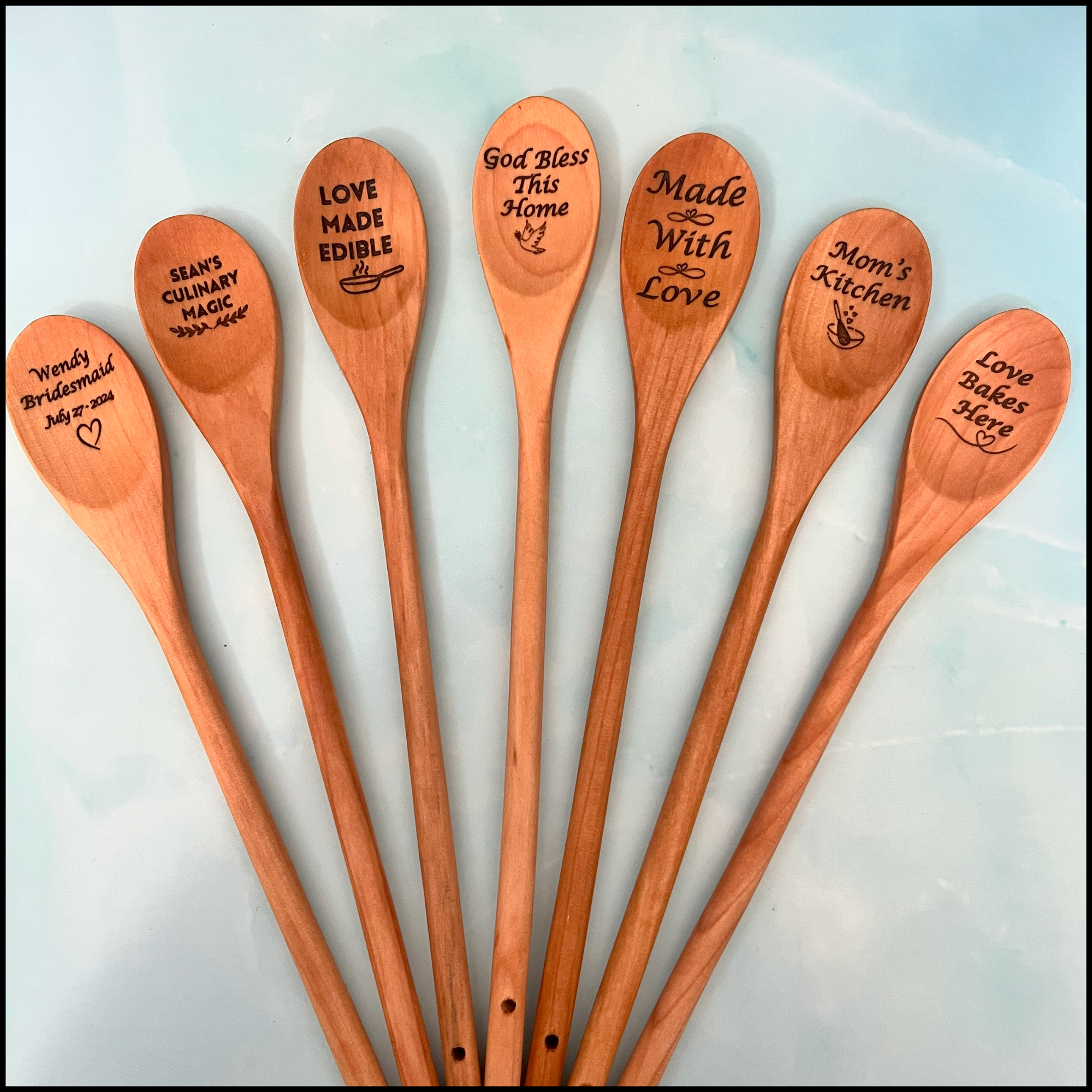 Customized Wooden Spoon Engraved Spoon Gift