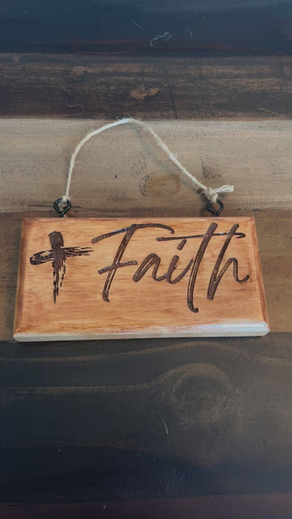 Engraved Sign - Faith