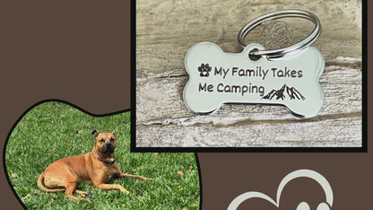 Deep engraved pet tags for your believed dog or cat! Super cute pet tag for your furry friend.