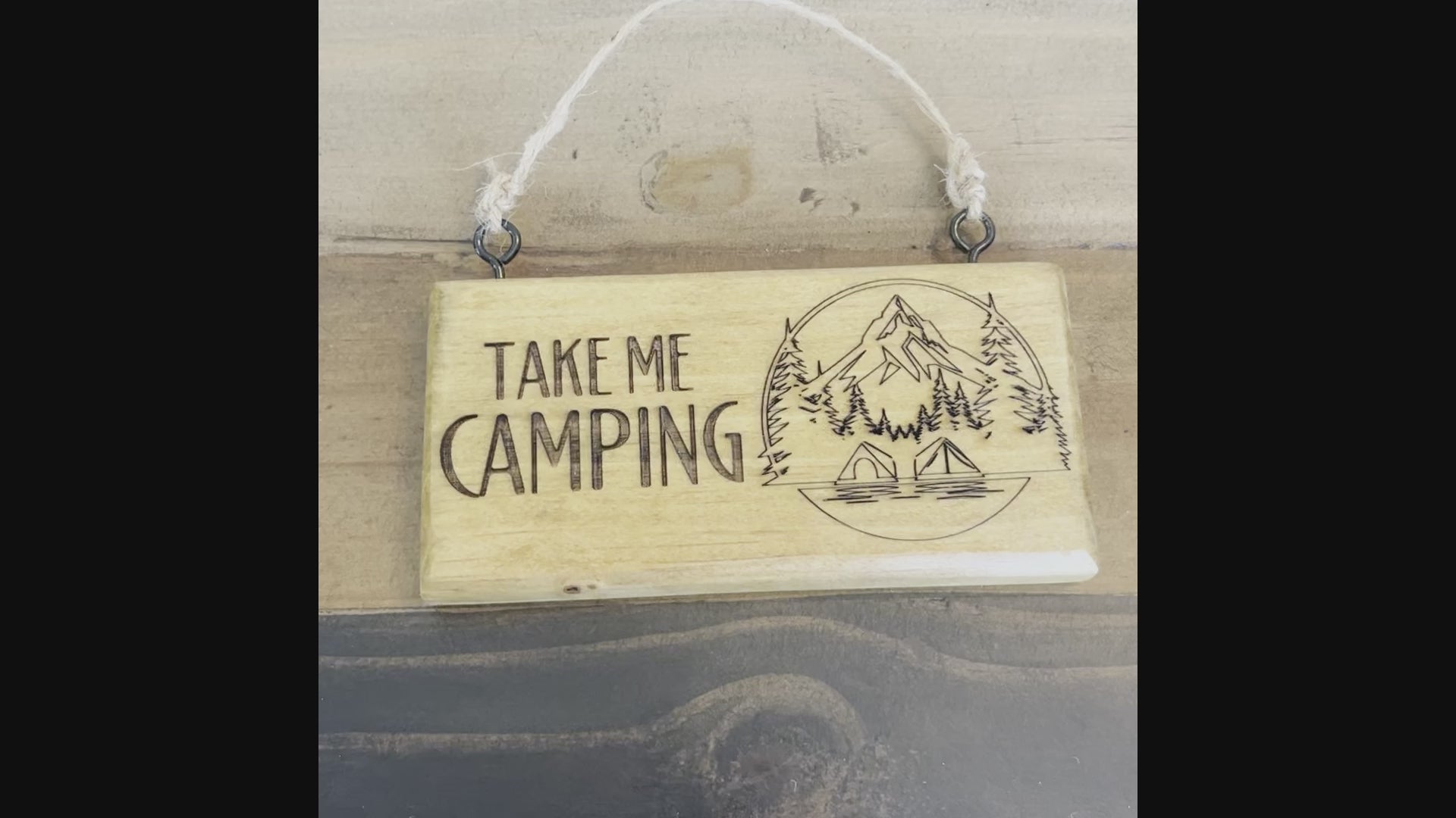 Engraved Camping Signs - Take Me Camping